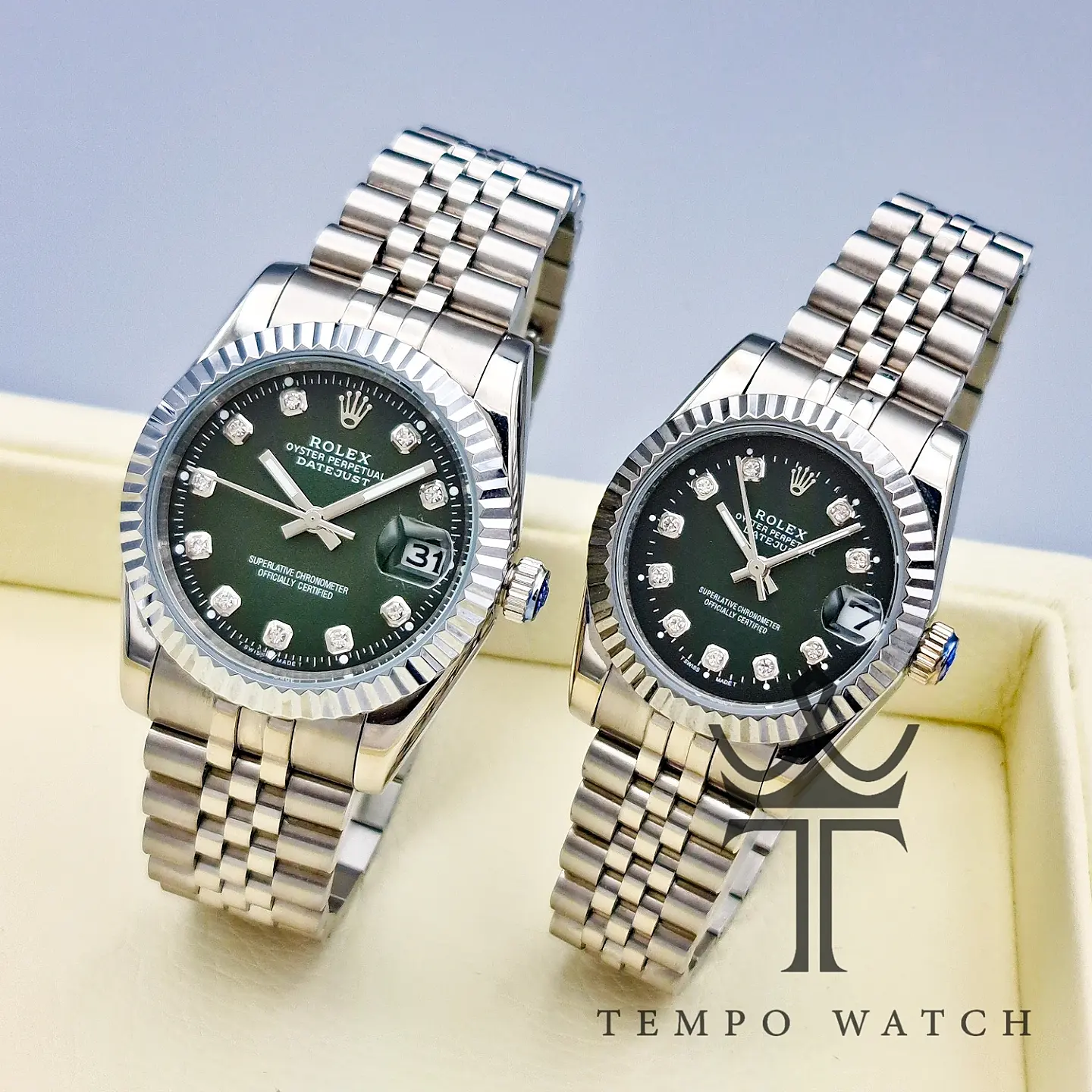 ست ساعت مچی رولکس دیت جاست ROLEX کد2 ست ساعت مچی رولکس دیت جاست ROLEX کد2