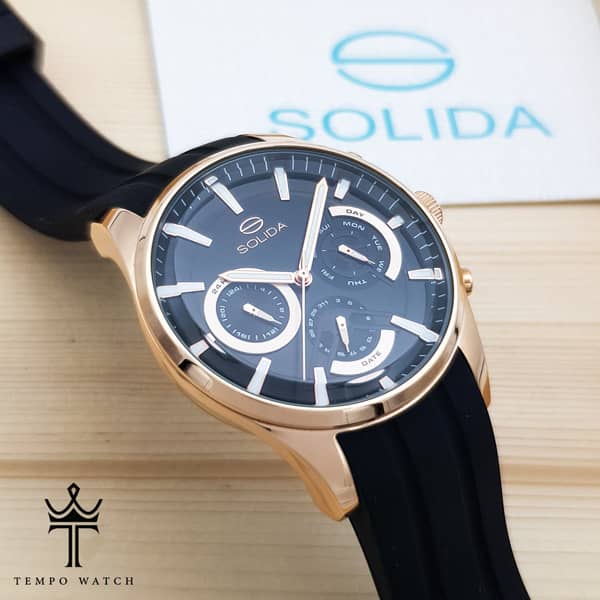 ساعت مچی مردانه سولیدا اصل | SOLIDA