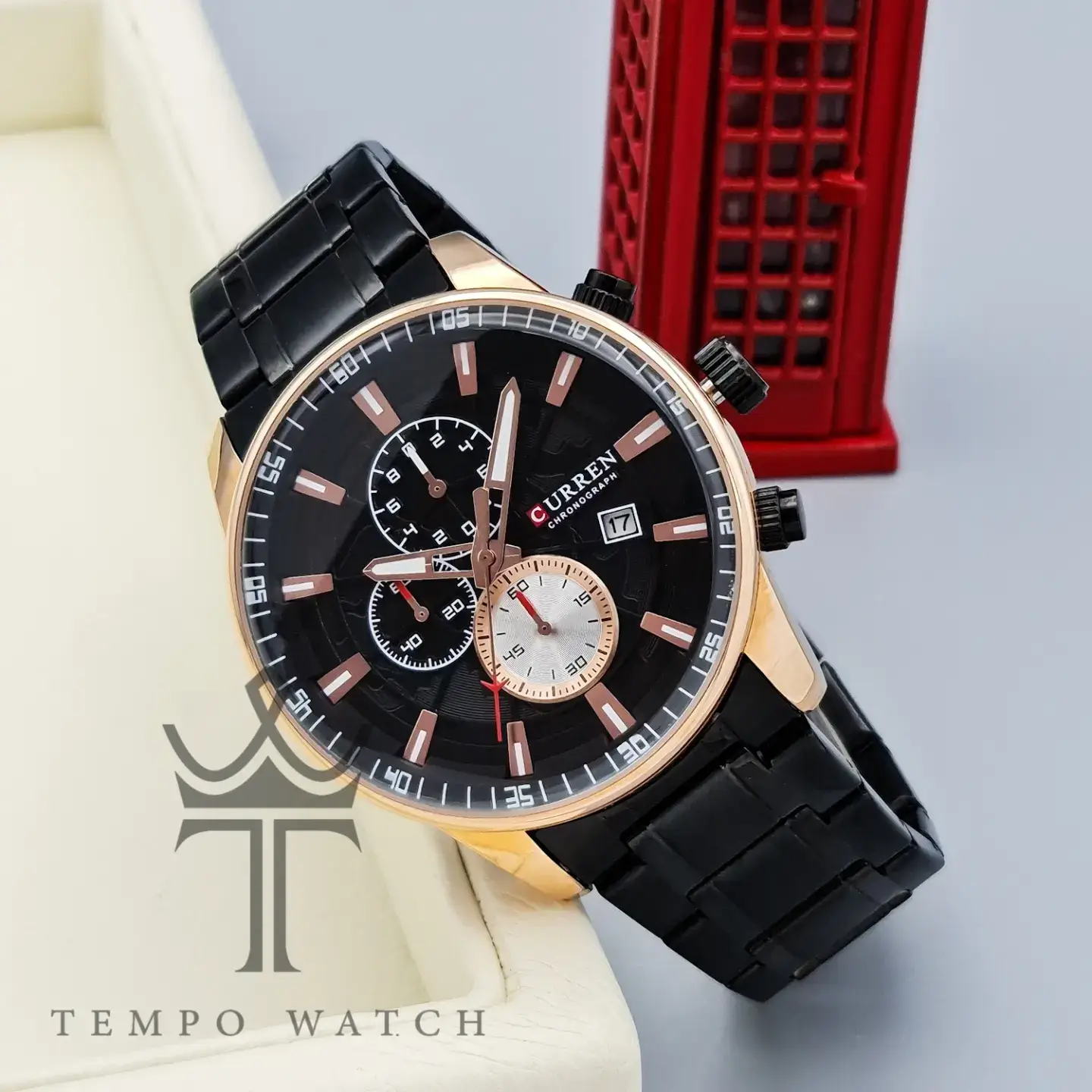 تصویر اصلی ساعت مچی مردانه کورن CURREN مدل M8362 مشکی تصویر اصلی ساعت مچی مردانه کورن CURREN مدل M8362 مشکی