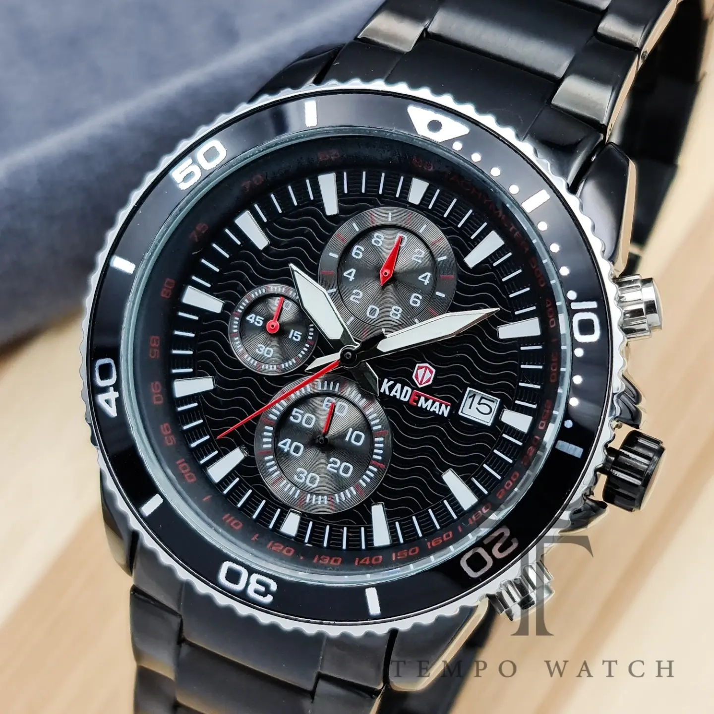 صفحه ساعت مچی مردانه کدمن | KADEMAN 861 مشکی صفحه ساعت مچی مردانه کدمن | KADEMAN 861 مشکی
