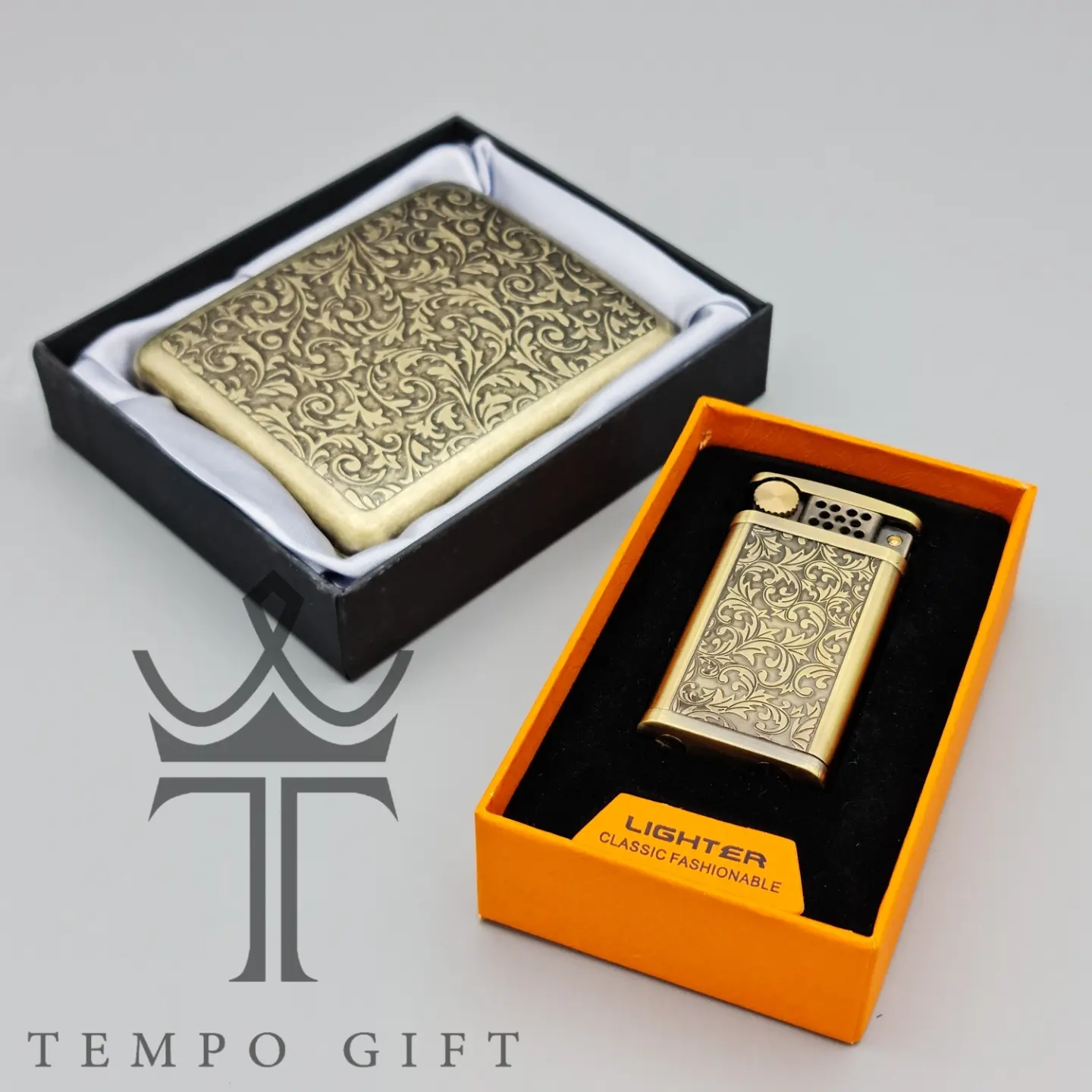 جعبه ست جاسیگاری و فندک بنزینی گوپای Guipai مدل 1 جعبه ست جاسیگاری و فندک بنزینی گوپای Guipai مدل 1