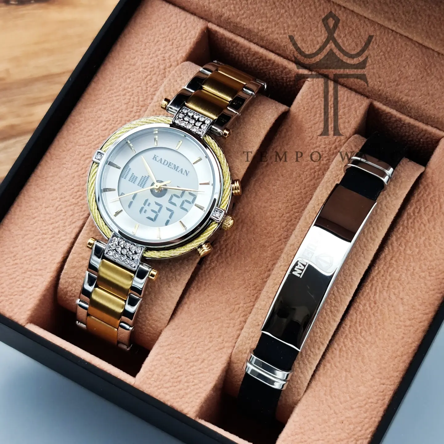 پکیج ساعت مچی زنانه کدمن KADEMAN K9080L پکیج ساعت مچی زنانه کدمن KADEMAN K9080L