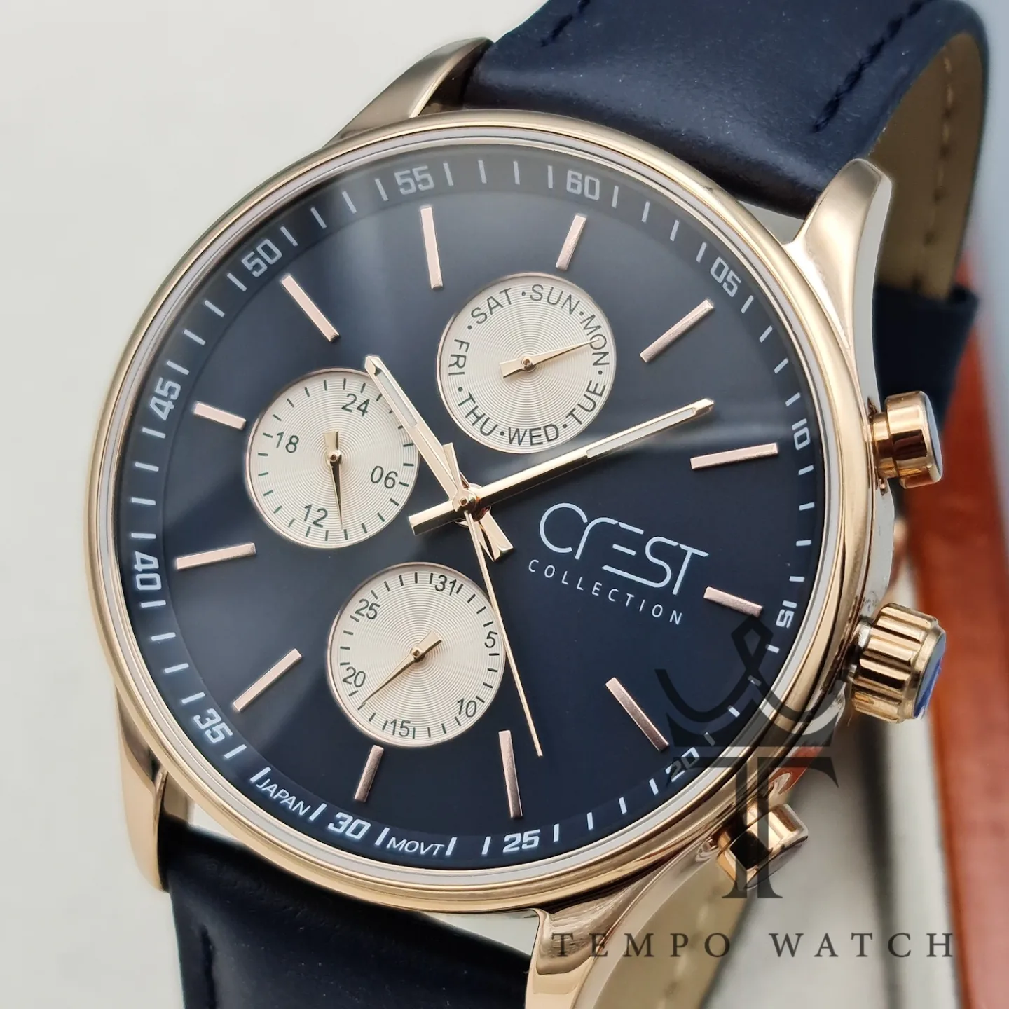 صفحه ساعت مچی مردانه اورجینال CREST مدل 6133/4 صفحه ساعت مچی مردانه اورجینال CREST مدل 6133/4