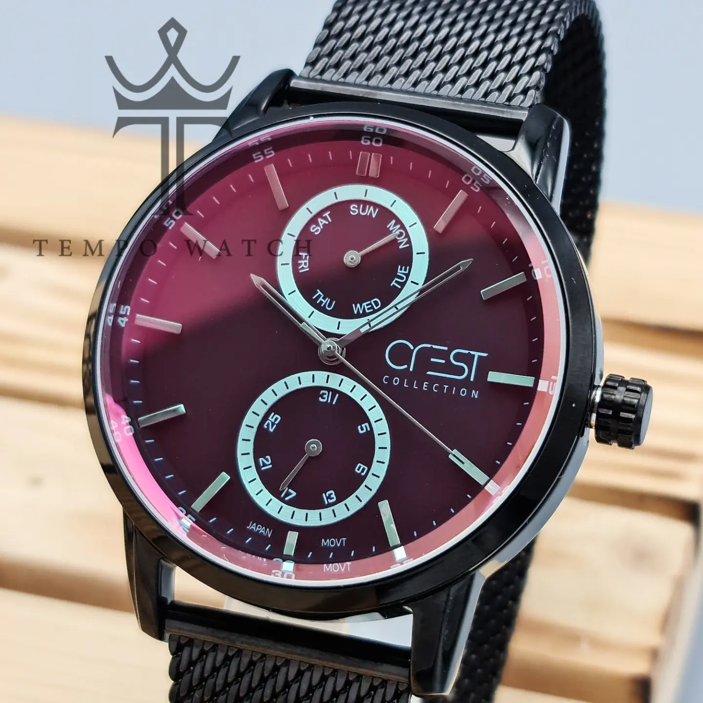 صفحه ساعت مچی مردانه اورجینال CREST مدل 6153/3 صفحه ساعت مچی مردانه اورجینال CREST مدل 6153/3