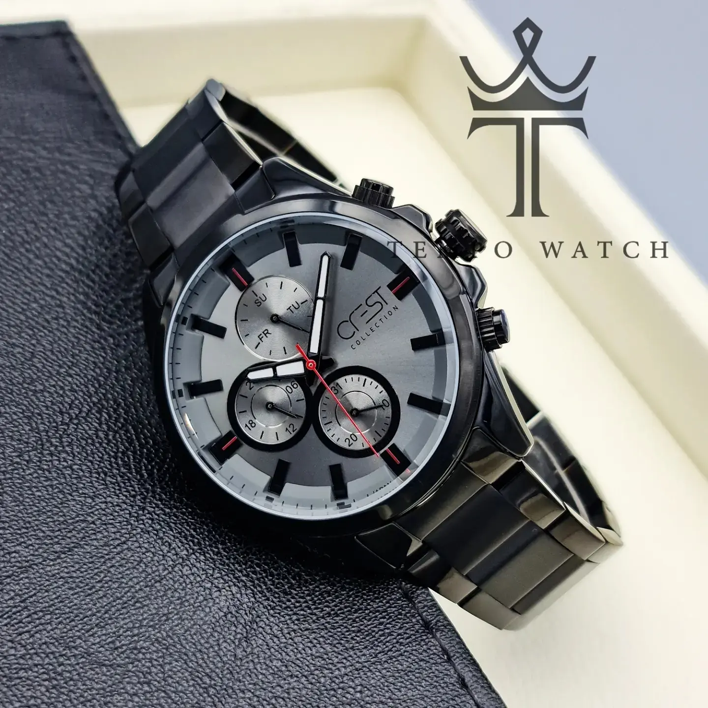 ساعت مچی مردانه اورجینال CREST مدل 6123/3 ساعت مچی مردانه اورجینال CREST مدل 6123/3