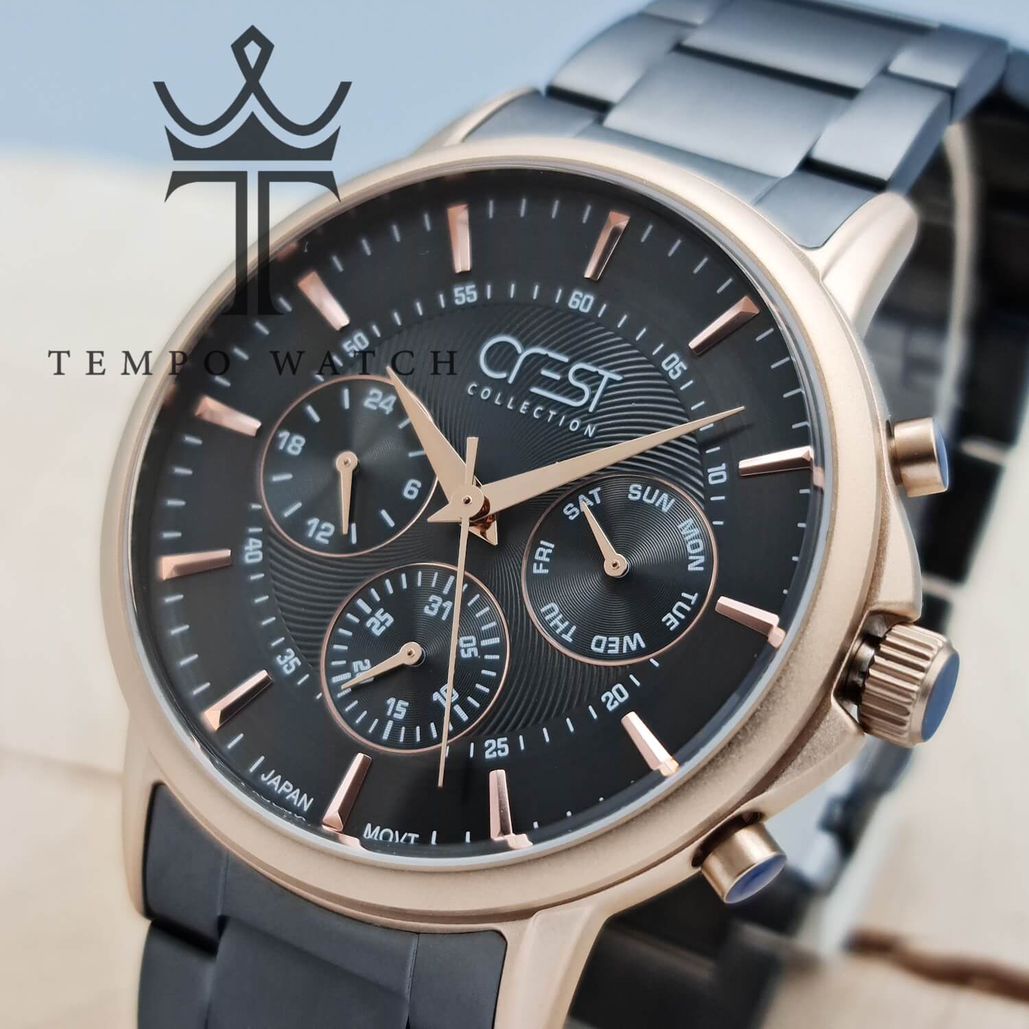 صفحه ساعت مچی مردانه اورجینال CREST مدل 6178/2 صفحه ساعت مچی مردانه اورجینال CREST مدل 6178/2