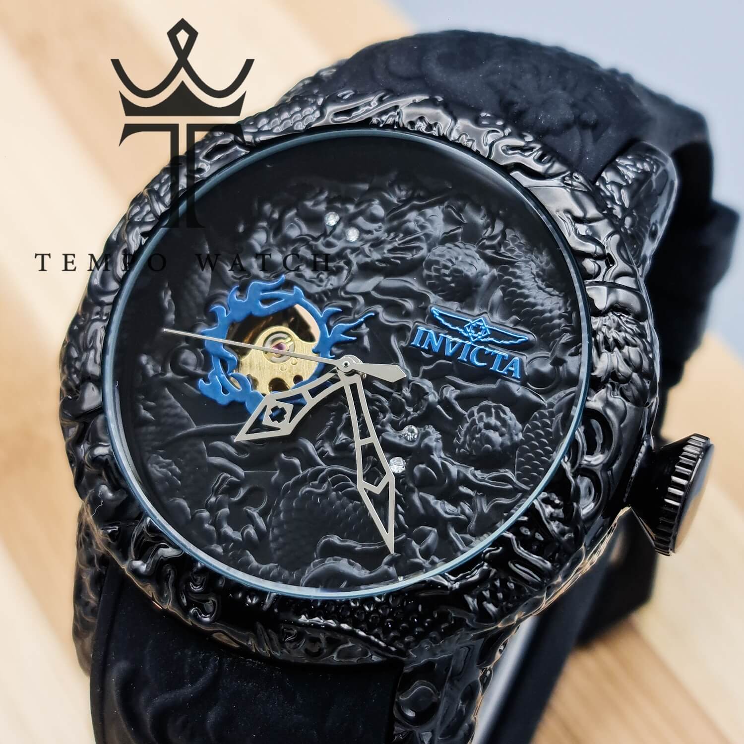 صفحه ساعت مچی اینوکتا اتوماتیک مشکی صفحه ساعت مچی اینوکتا اتوماتیک مشکی