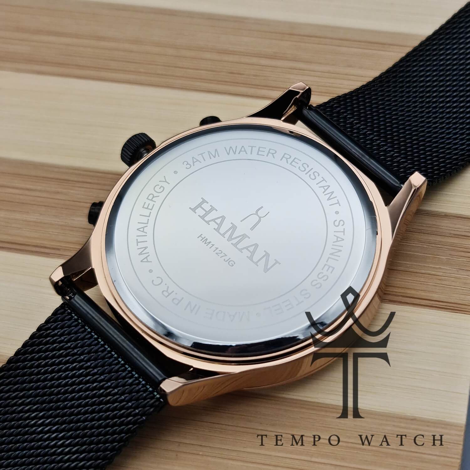 PSX_20230518_175340 درب ساعت مچی مردانه اورجینال HAMAN هامان مدل HM1127JG