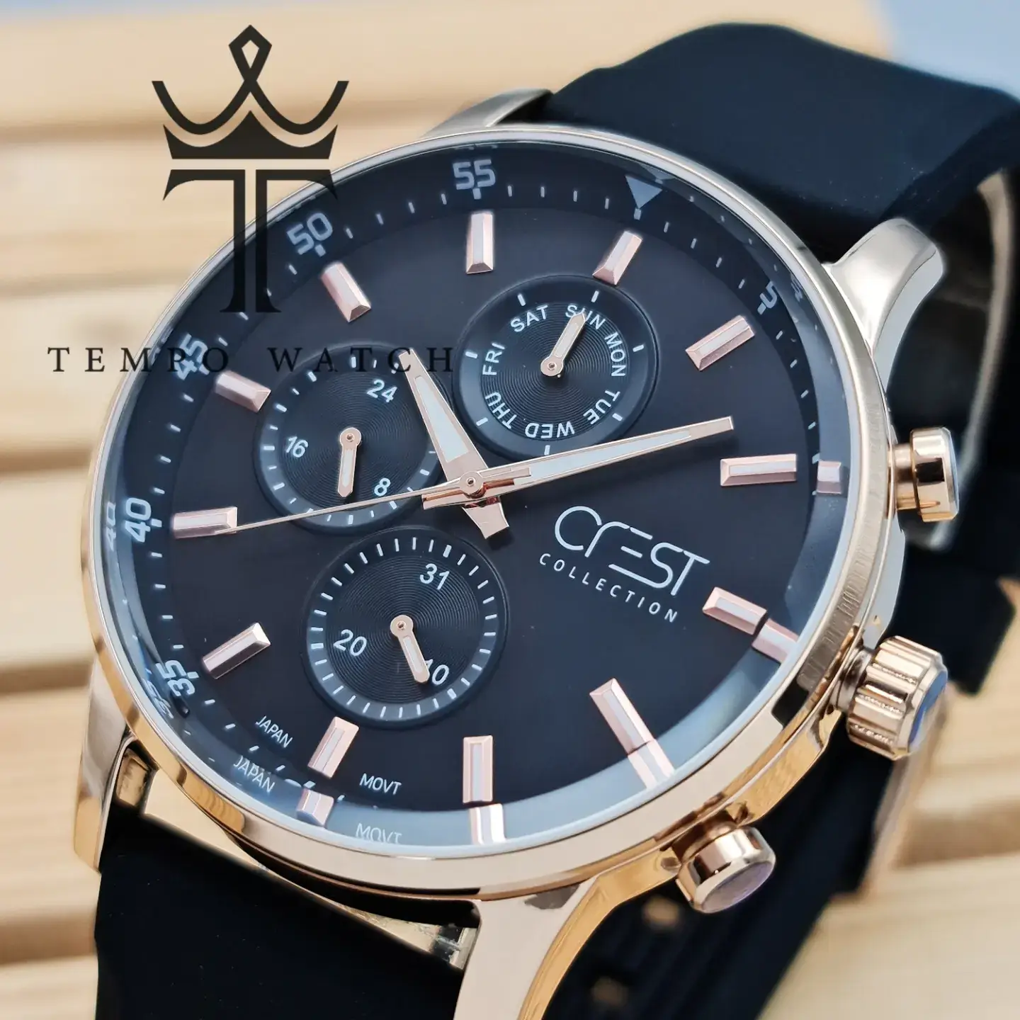 صفحه ساعت مچی مردانه اورجینال کرست CREST مدل 6188/2 صفحه ساعت مچی مردانه اورجینال کرست CREST مدل 6188/2