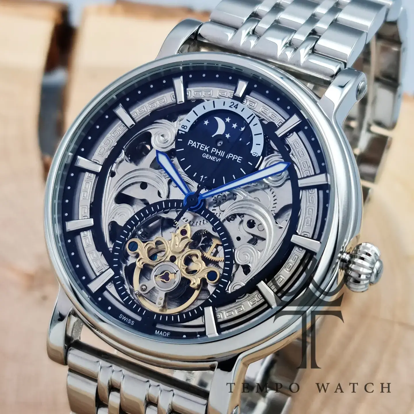 IMG_20230617_215128_150 صفحه ساعت مچی پتک فیلیپ اتوماتیک مردانه استیل