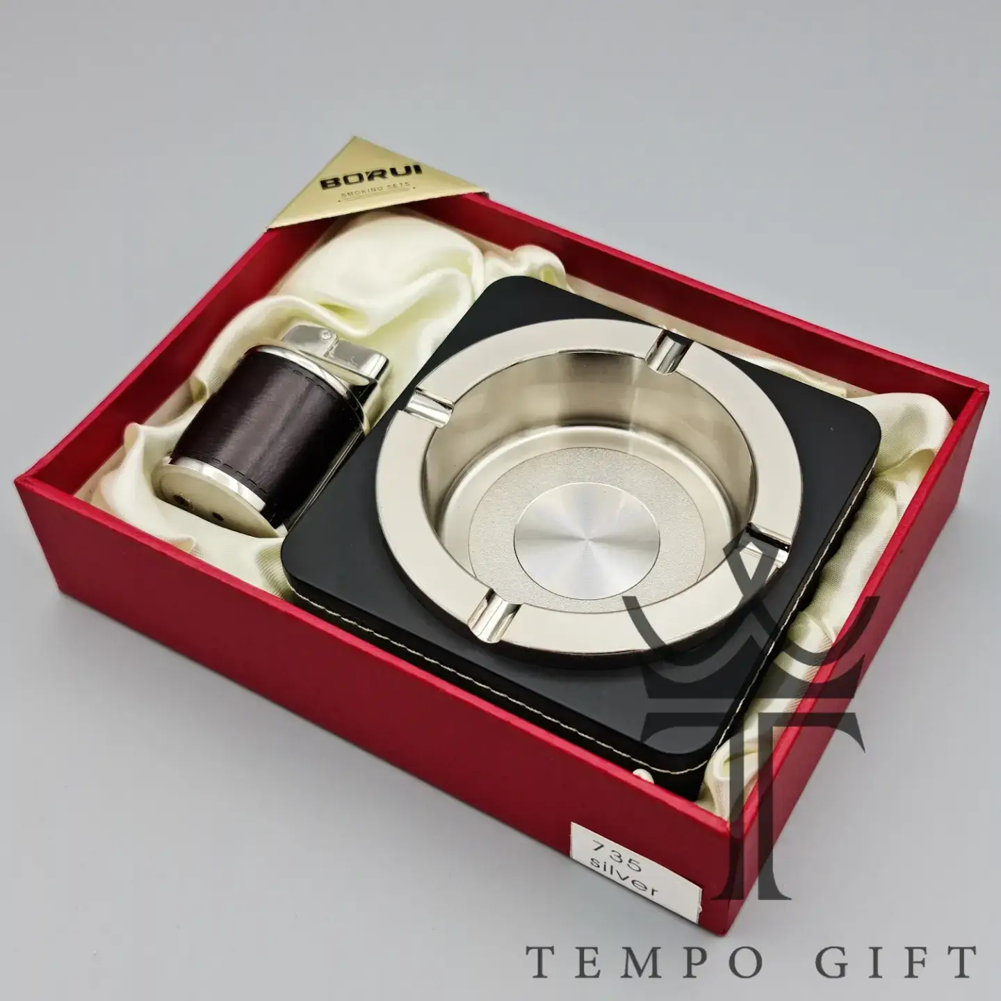 پکیج ست زیرسیگاری و فندک BORUI کد1 پکیج ست زیرسیگاری و فندک BORUI کد1