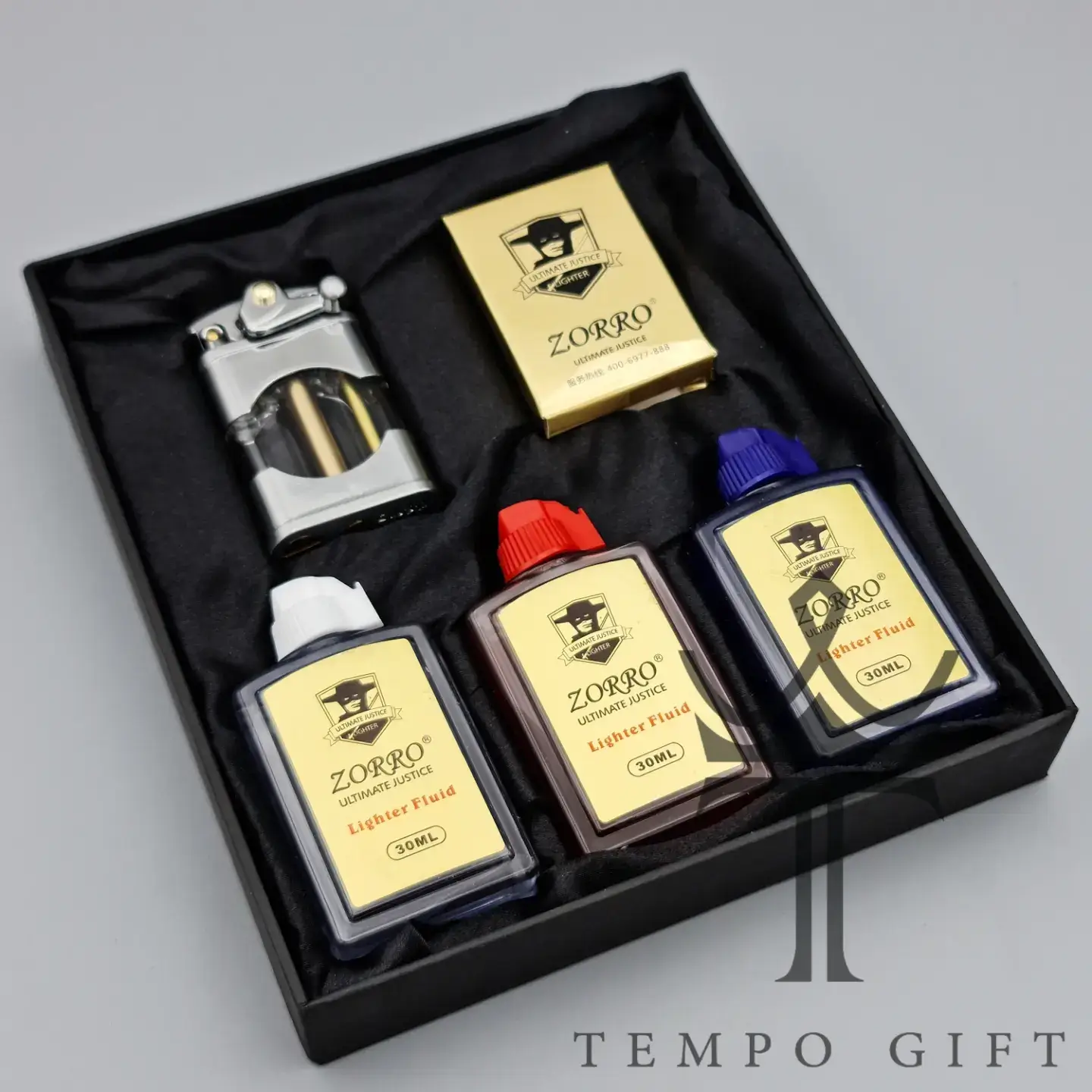 جعبه فندک بنزینی اورجینال زورو ZORRO مدل بنزین سه رنگ جعبه فندک بنزینی اورجینال زورو ZORRO مدل بنزین سه رنگ