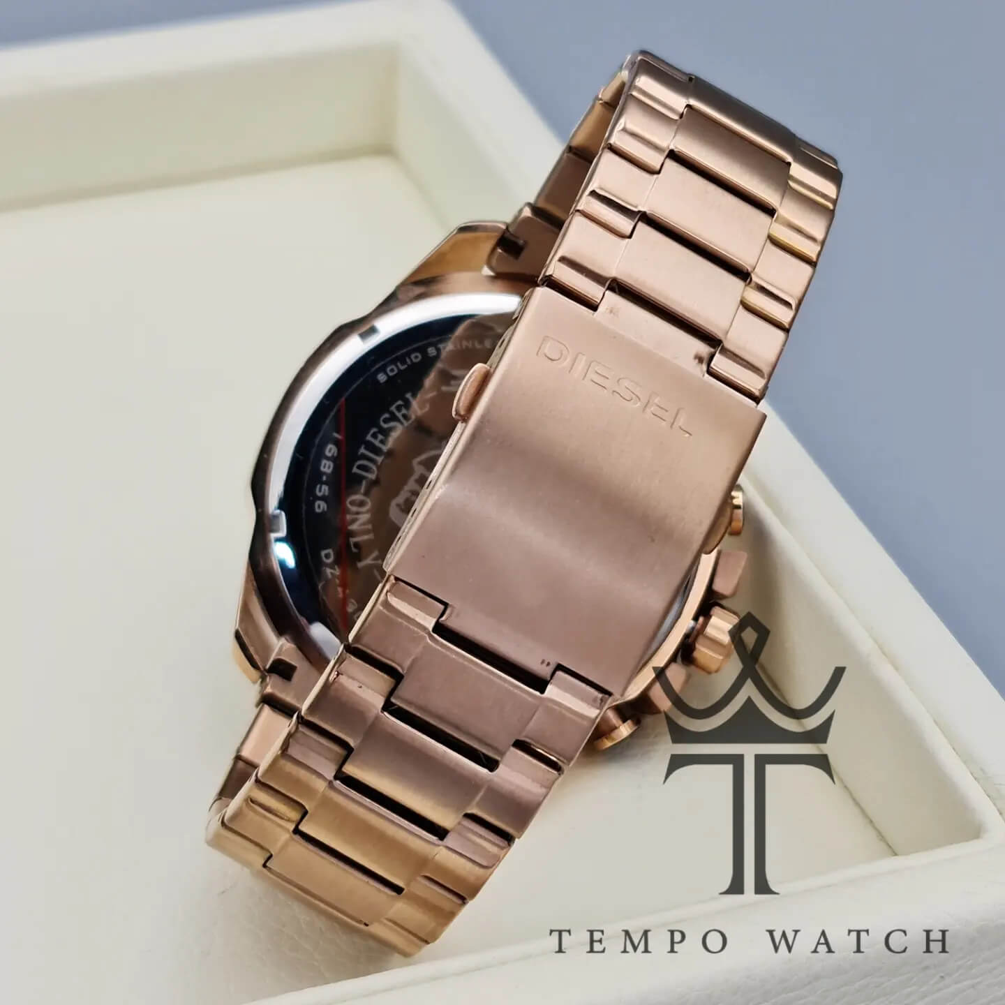 بند ساعت مچی مردانه دیزل Diesel مدل شاخدار رزگلد بند ساعت مچی مردانه دیزل Diesel مدل شاخدار رزگلد