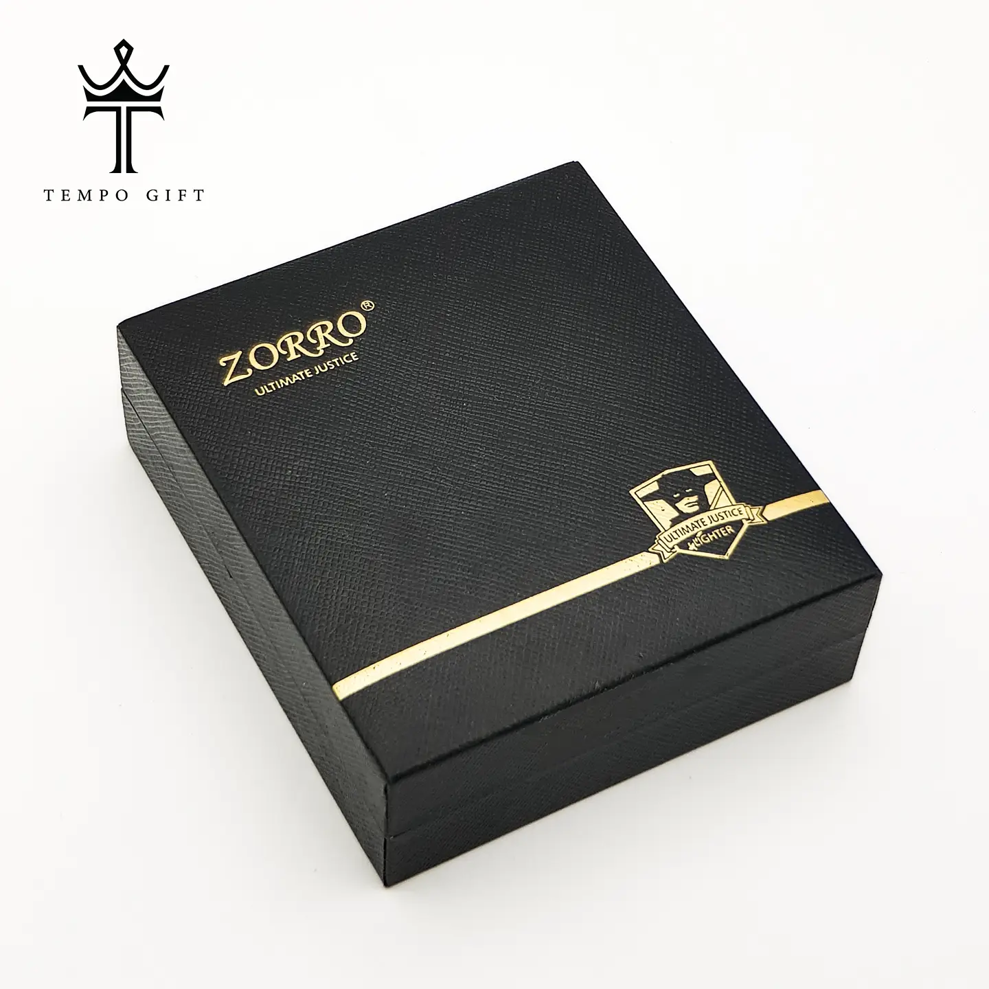 جعبه فندک بنزینی زورو مدل سکه ای طلایی جعبه فندک بنزینی زورو مدل سکه ای طلایی