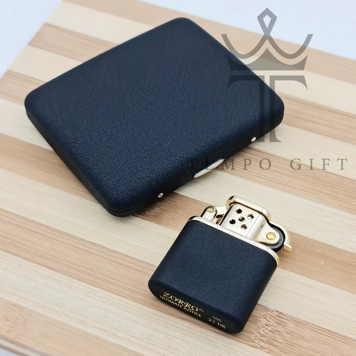 ست جاسیگاری و فندک بنزینی زورو مشکی آسفالتی ست جاسیگاری و فندک بنزینی زورو مشکی آسفالتی