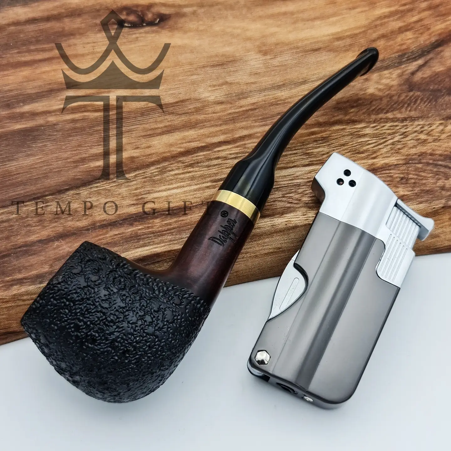 فندک گازی پیپ بااوفا مشکی فندک گازی پیپ بااوفا مشکی