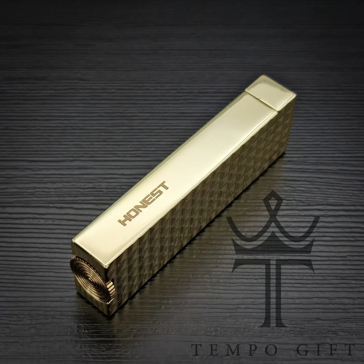 فندک آنست طلایی طرح دار کد2