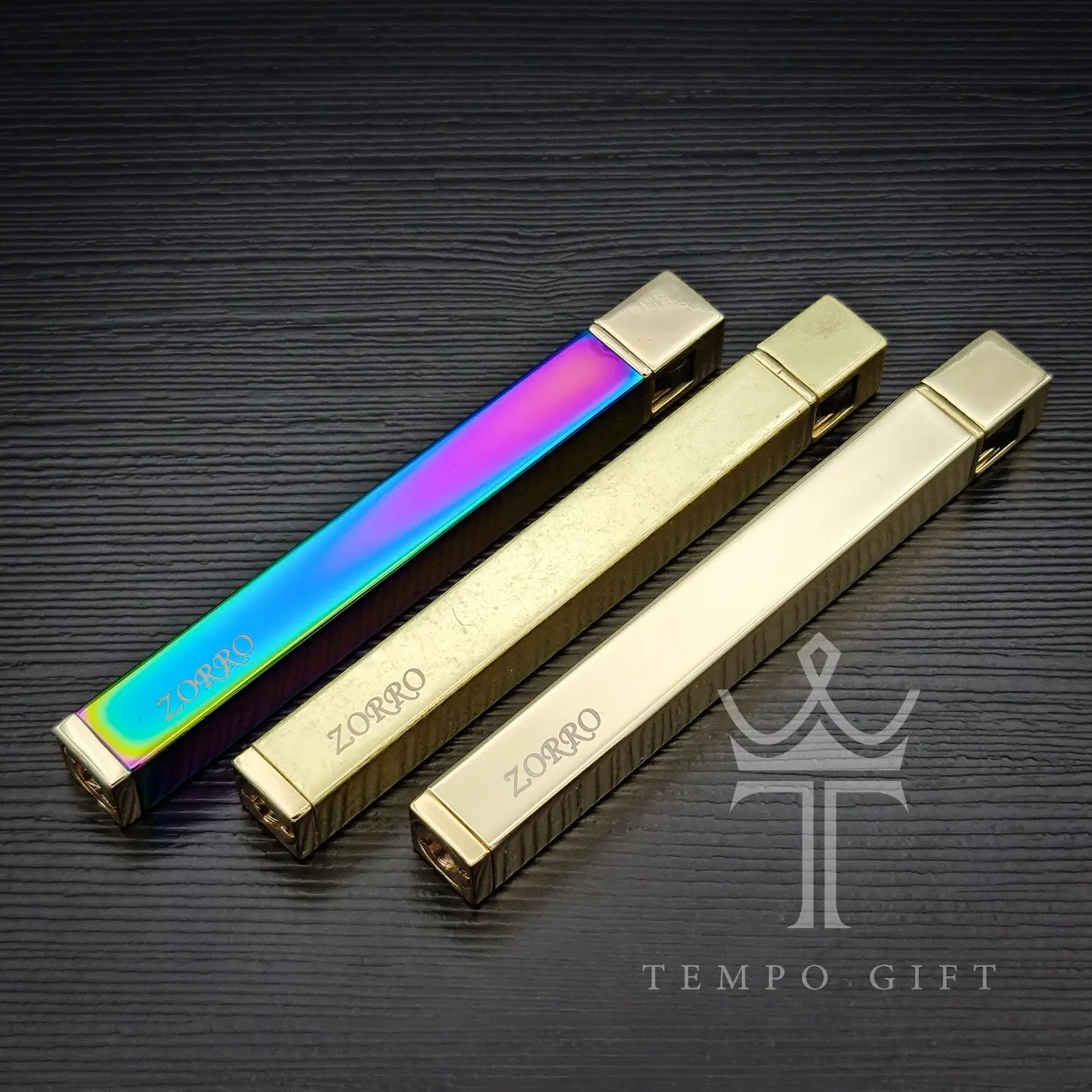 فندک گازی زورو قلمی طلایی وینتج فندک گازی زورو قلمی طلایی وینتج