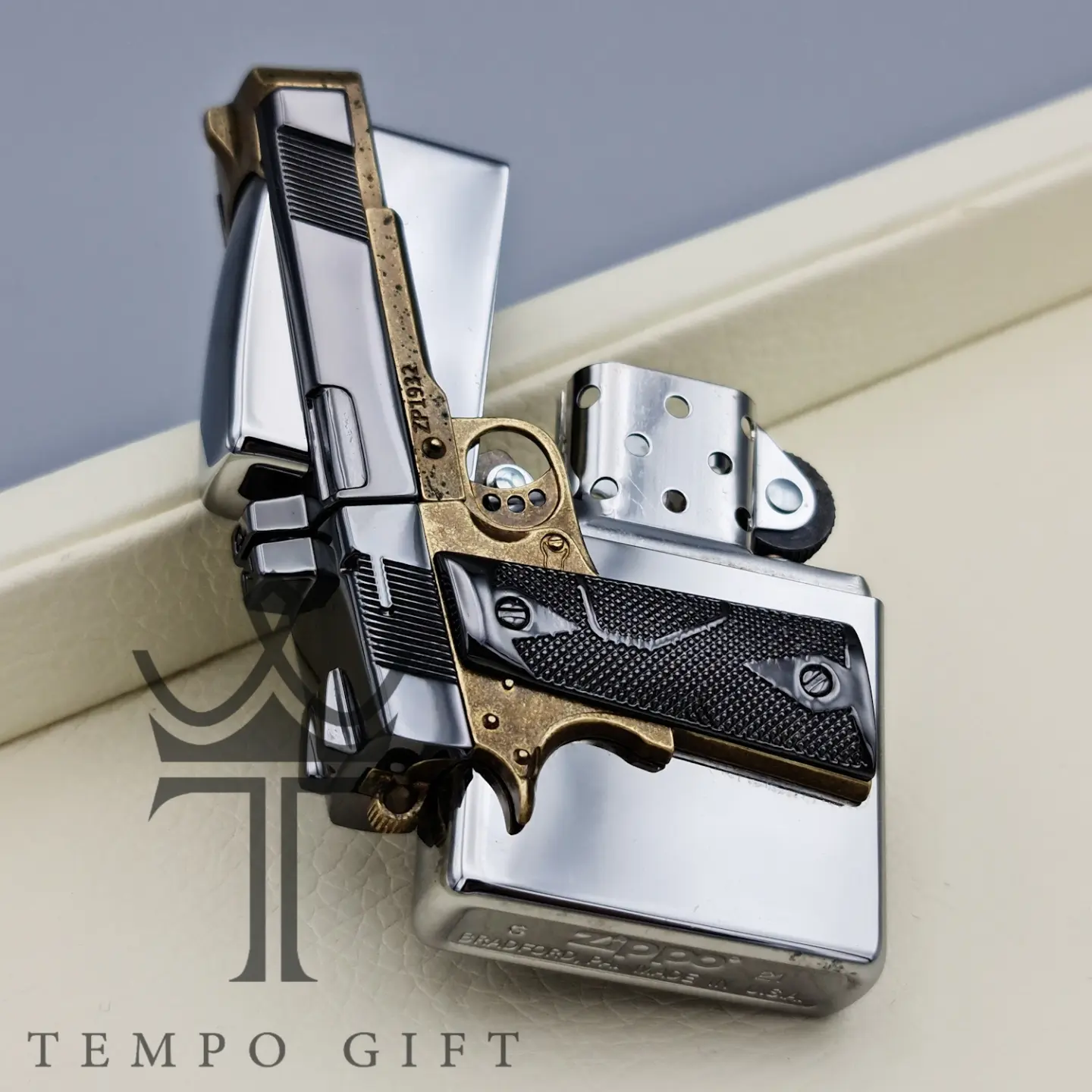 فندک زیپو اورجینال مدل تفنگ Gun فندک زیپو اورجینال مدل تفنگ Gun