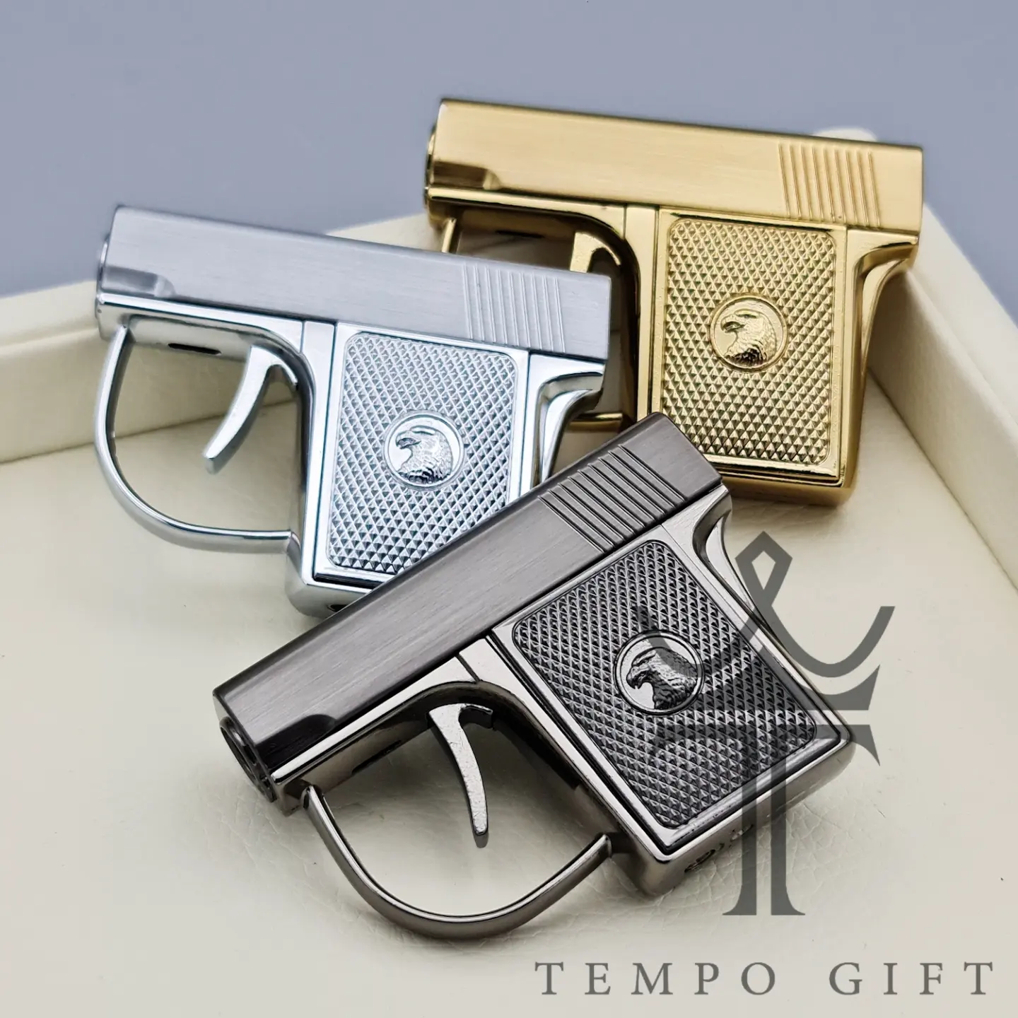 فندک گازی اتمی اومای AOMAI مدل تفنگ نقره ای فندک گازی اتمی اومای AOMAI مدل تفنگ نقره ای