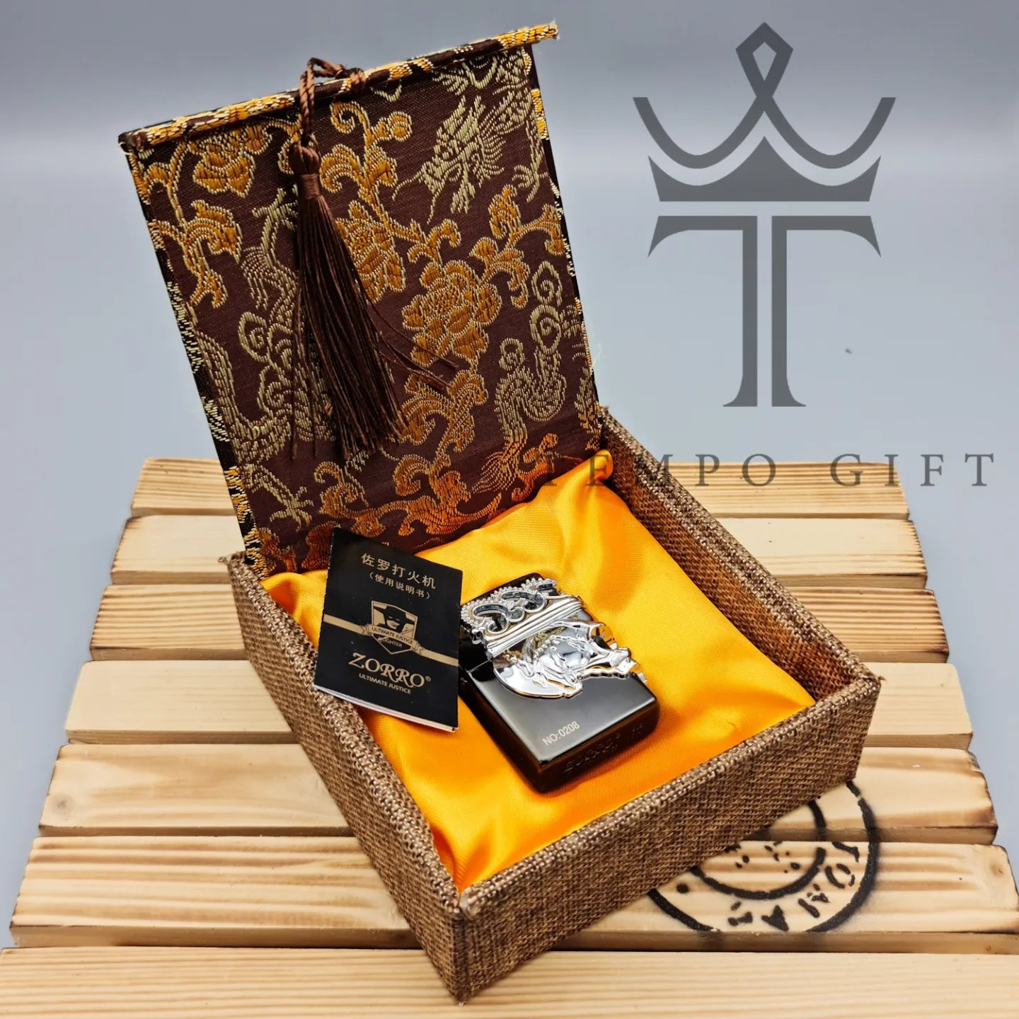 باکس فندک بنزینی زورو مدل جمجمه باکس فندک بنزینی زورو مدل جمجمه