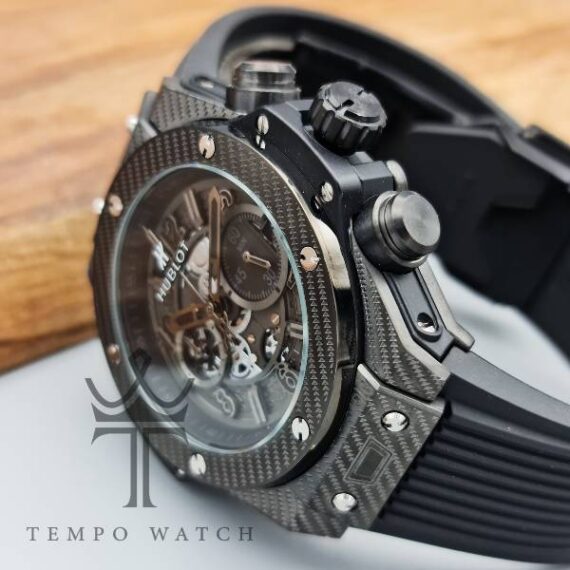 قاب ساعت مچی مردانه هابلوت HUBLOT مدل فیبرکربن