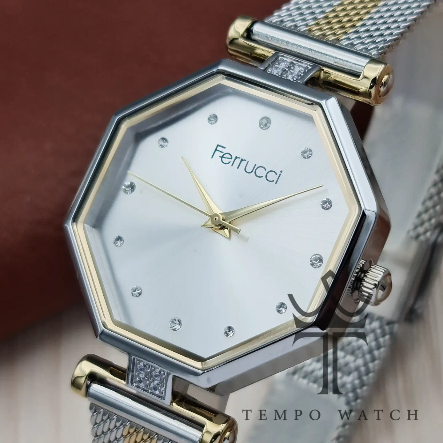صفحه ساعت مچی زنانه فروچی Ferrucci مدل FC13692H.05 صفحه ساعت مچی زنانه فروچی Ferrucci مدل FC13692H.05
