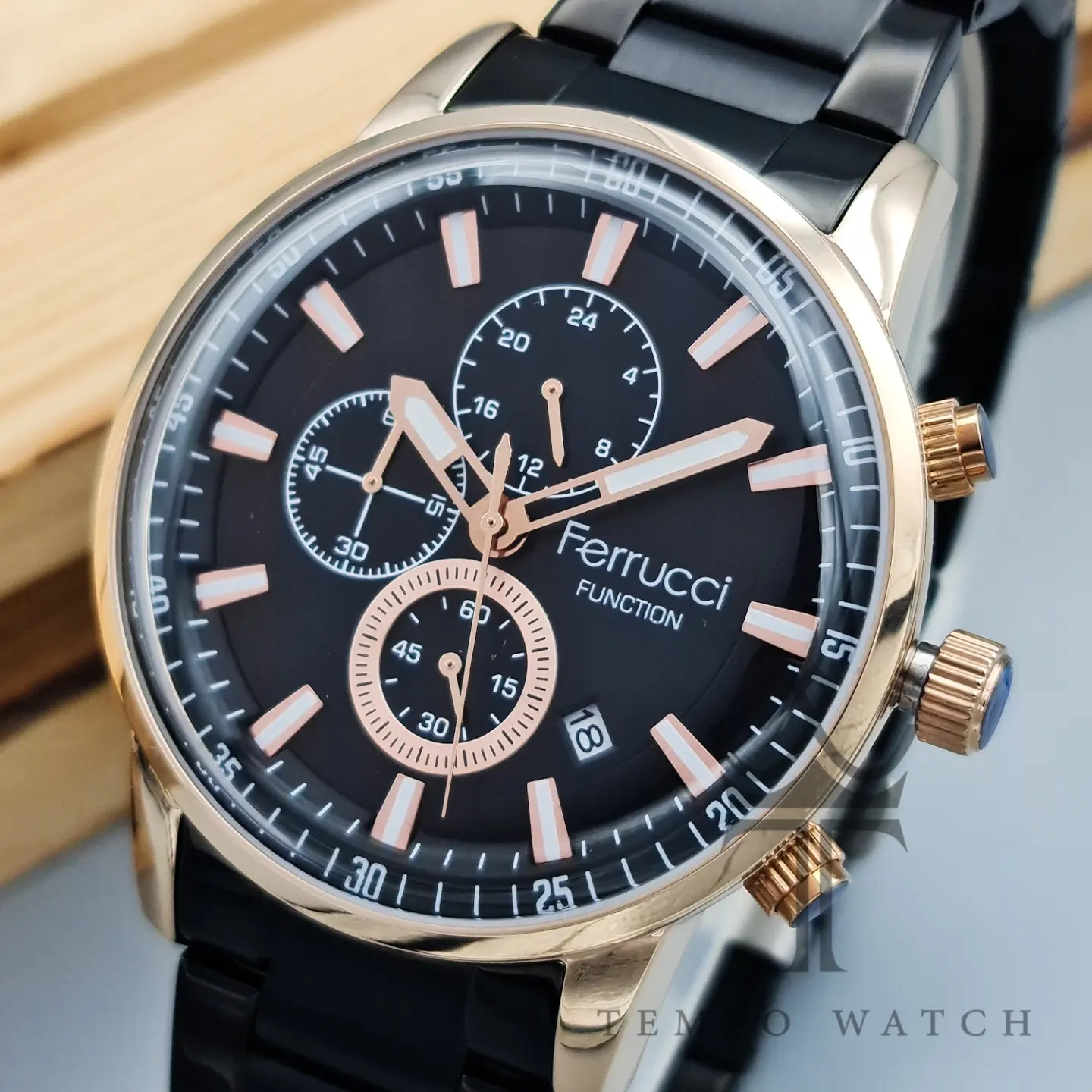 صفحه ساعت مچی مردانه فروچی Ferrucci مدل FC 12746TM.05 صفحه ساعت مچی مردانه فروچی Ferrucci مدل FC 12746TM.05