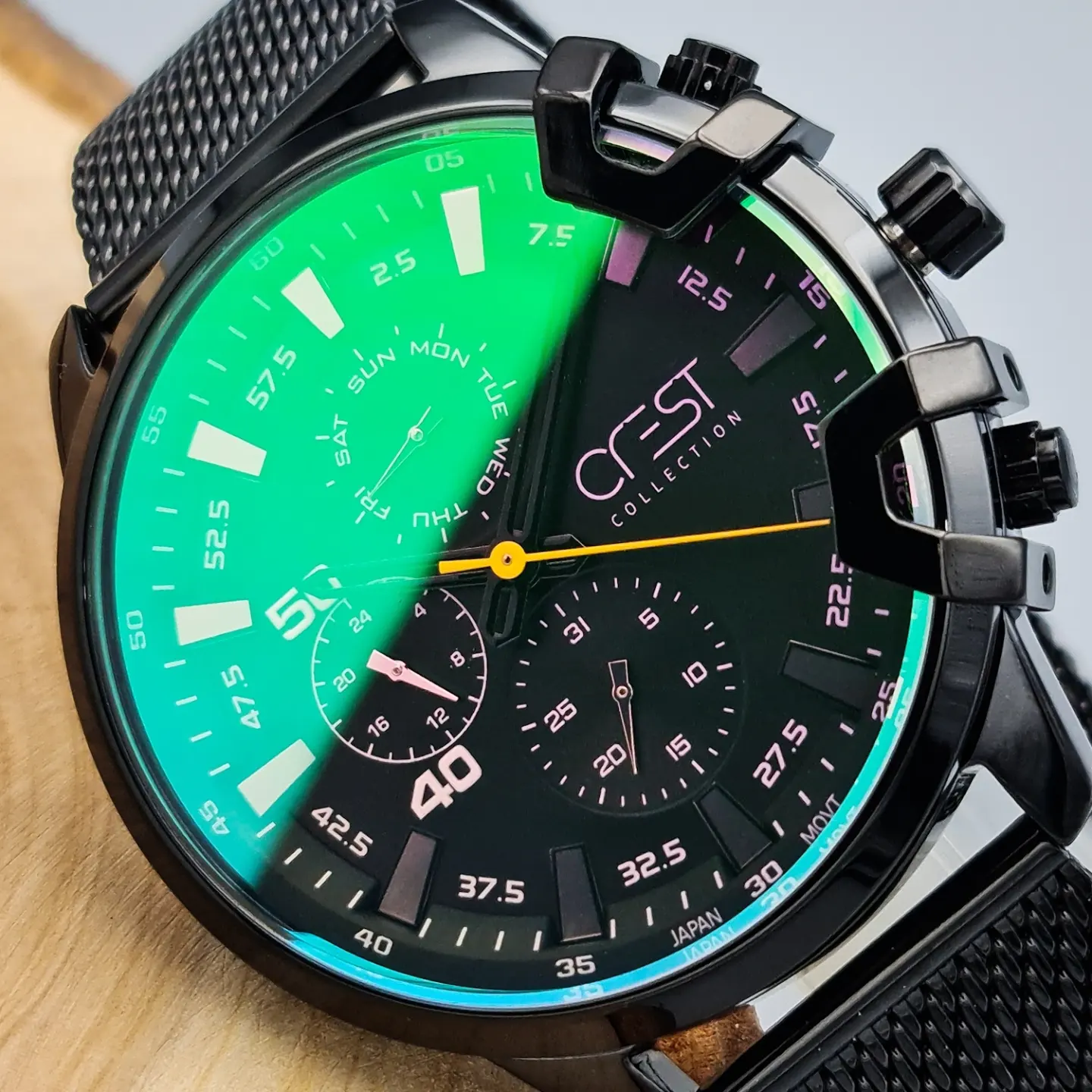 صفحه ساعت مچی مردانه اورجینال CREST مدل 6125/2 صفحه ساعت مچی مردانه اورجینال CREST مدل 6125/2