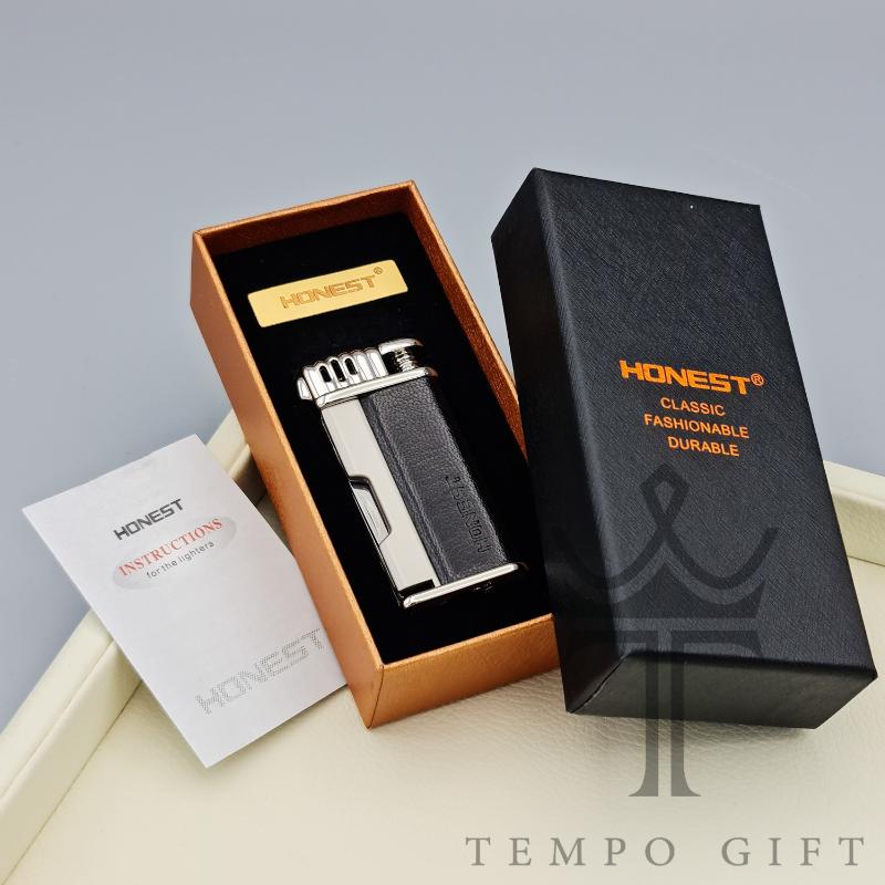 PSX_20220211_112156 جعبه فندک پیپ آنست HONEST ابزاردار چرمی مشکی