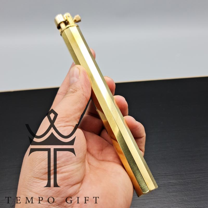 PSX_20230911_221407 عکس فندک بنزینی استوانه ای بزرگ برنجی دستساز