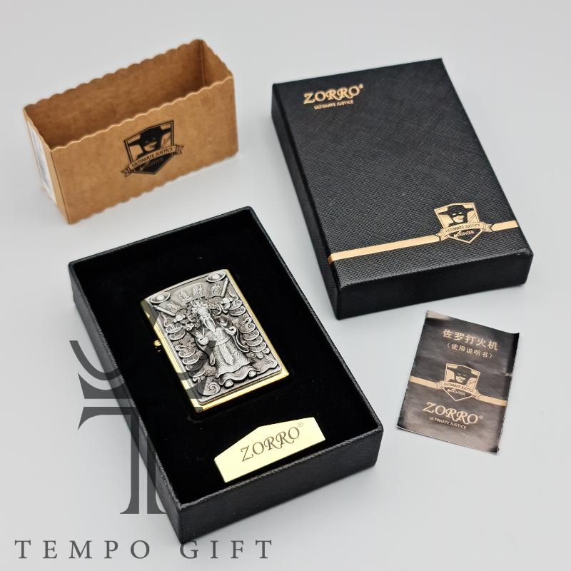 جعبه فندک بنزینی زورو مدل معبد