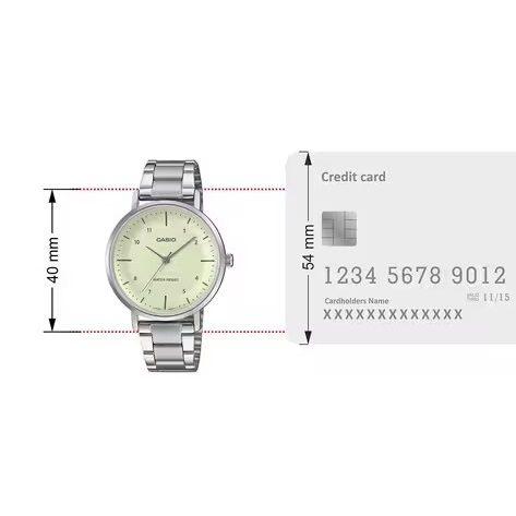 قطر صفحه ساعت مچی کاسیو زنانه CASIO LTP-VT03D-3BDF