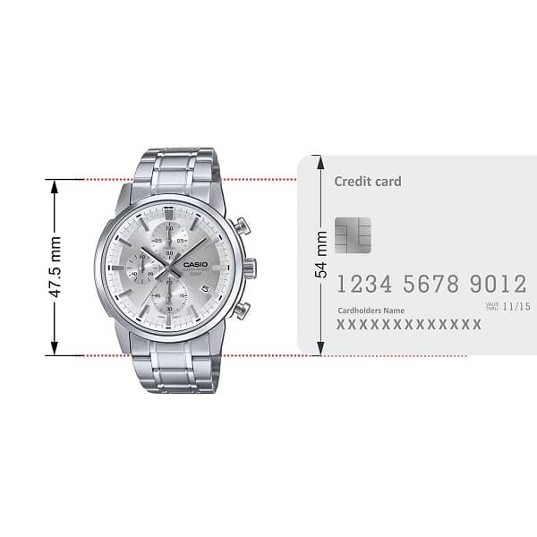 قطر صفحه ساعت مچی کاسیو مردانه CASIO MTP-E510D-7AVDF قطر صفحه ساعت مچی کاسیو مردانه CASIO MTP-E510D-7AVDF