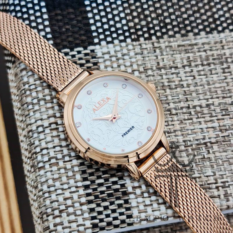 صفحه ساعت مچی زنانه الکسا ALEXA A0030 رزگلد صفحه ساعت مچی زنانه الکسا ALEXA A0030 رزگلد