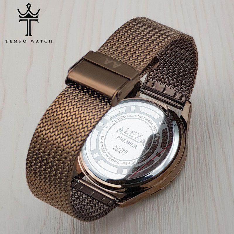 بند ساعت مچی مردانه الکسا ALEXA A0039 قهوه ای کافی بند ساعت مچی مردانه الکسا ALEXA A0039 قهوه ای کافی