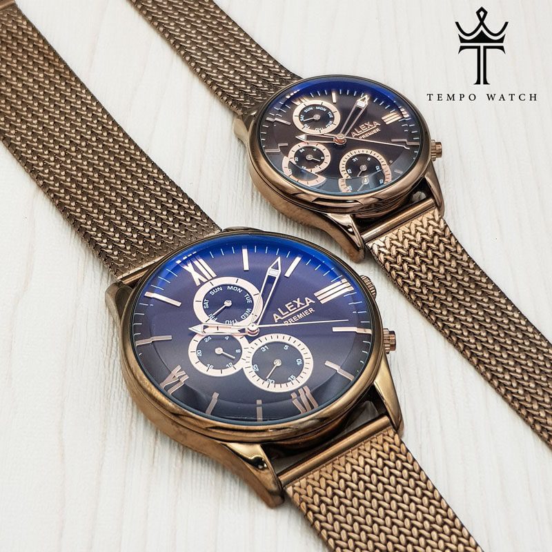 ساعت مچی مردانه الکسا ALEXA A0039 قهوه ای کافی ساعت مچی مردانه الکسا ALEXA A0039 قهوه ای کافی