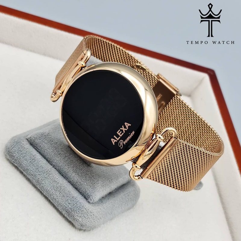 ساعت مچی زنانه دیجیتال الکسا ALEXA R1184G رزگلد