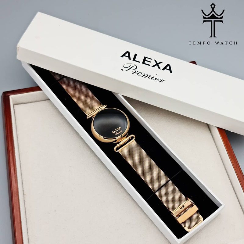 جعبه ساعت مچی زنانه دیجیتال الکسا ALEXA R1184G رزگلد