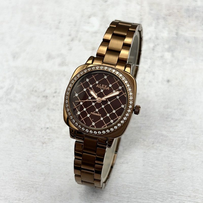 ساعت مچی زنانه الکسا ALEXA A0035 قهوه ای کافی