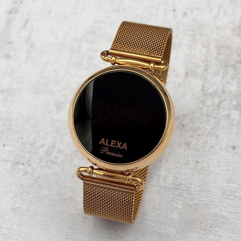 ساعت مچی زنانه دیجیتال الکسا ALEXA R1184G رزگلد