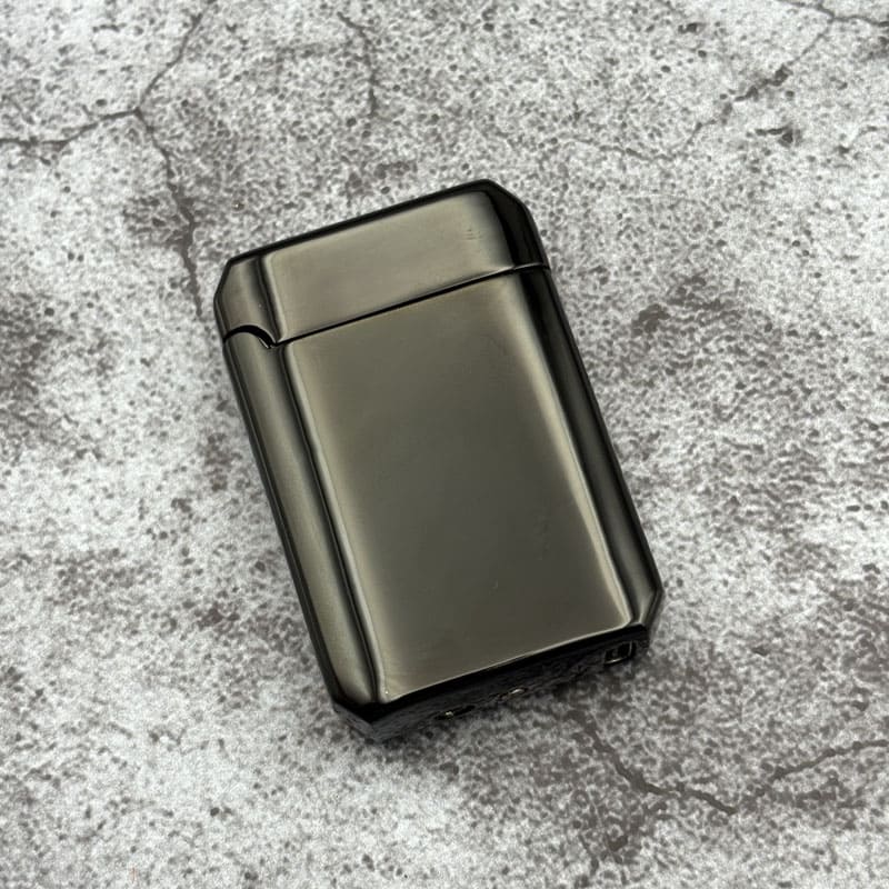 فندک هوشمند بشکنی گازی با شعله اتمی مشکی رنگ