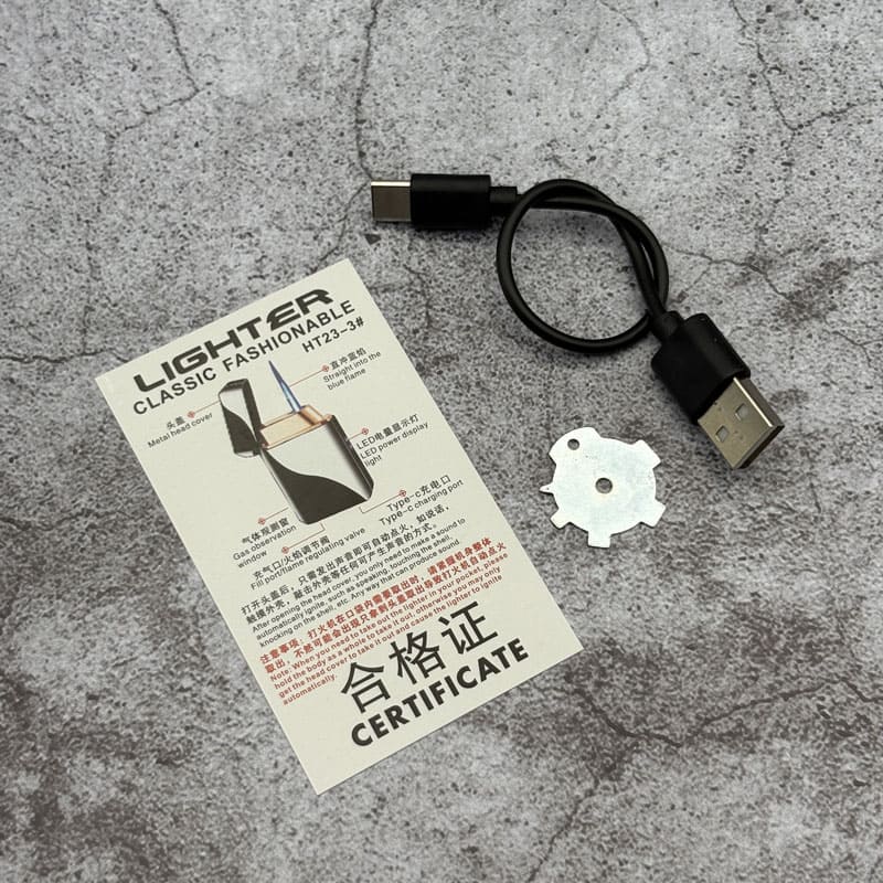 لوازم همراه فندک هوشمند بشکنی گازی با شعله اتمی