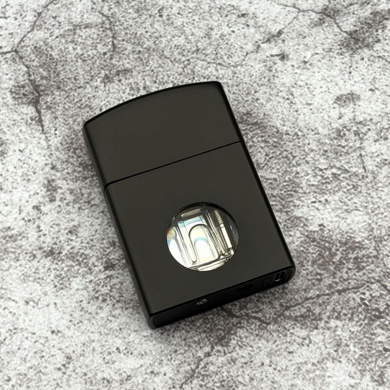 فندک هوشمند صوتی گازی با شعله شمعی رنگ مشکی فندک هوشمند صوتی گازی با شعله شمعی رنگ مشکی