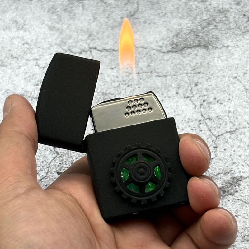 فندک گازی هوشمند صوتی با طرح چرخ دنده