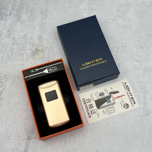 جعبه فندک صوتی هوشمند گازی اتمی رزگلد جعبه فندک صوتی هوشمند گازی اتمی رزگلد