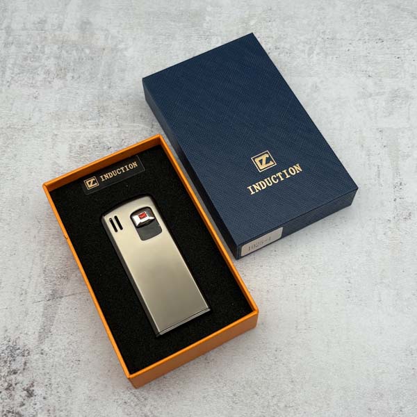 جعبه فندک گازی اینداکشن خاکستری