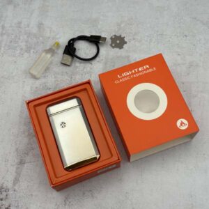 جعبه فندک صوتی هوشمند بنزینی نقره ای جعبه فندک صوتی هوشمند بنزینی نقره ای