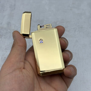 فندک صوتی هوشمند بنزینی طلایی فندک صوتی هوشمند بنزینی طلایی