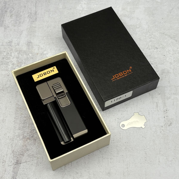 جعبه پیپ جیبی فندک دار جوبون مشکی